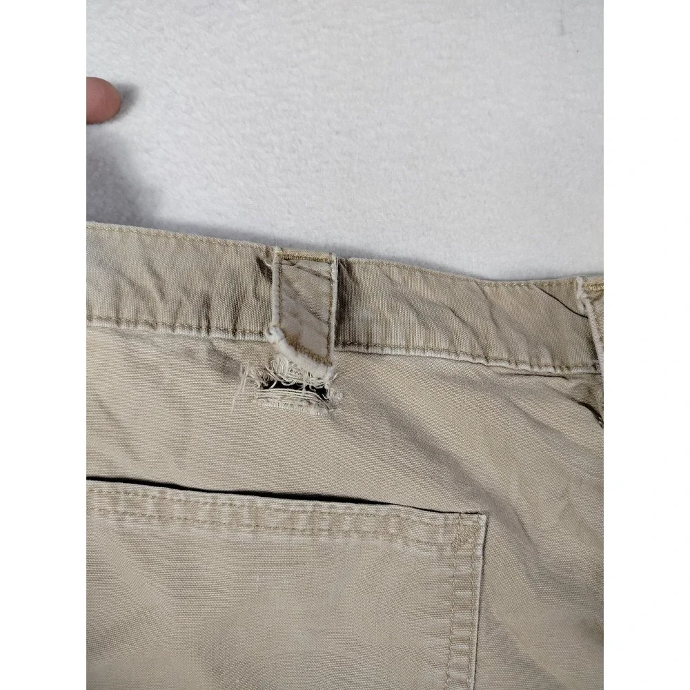 Carhartt Pants Mens 38 Khaki‎ Dungaree Fit Carpenter Workwear Utility